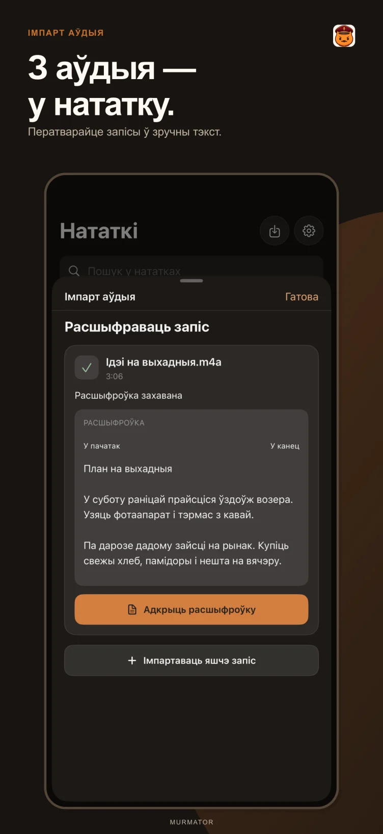 Імпарт аўдыя